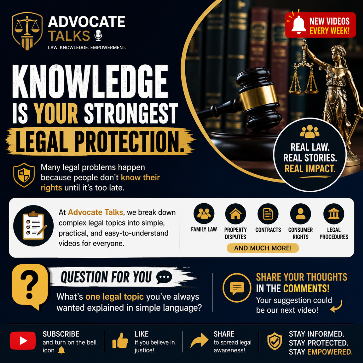Advocate Talks — Knowledge Is Your Legal Protection