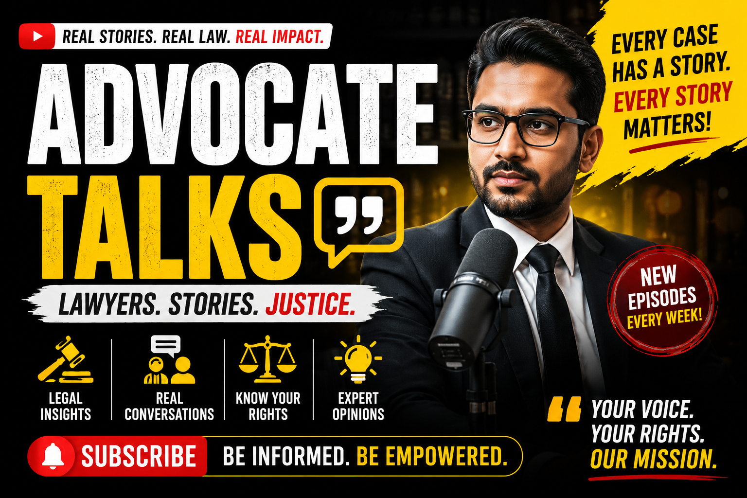 Advocate Talks — Podcast Cover Design
