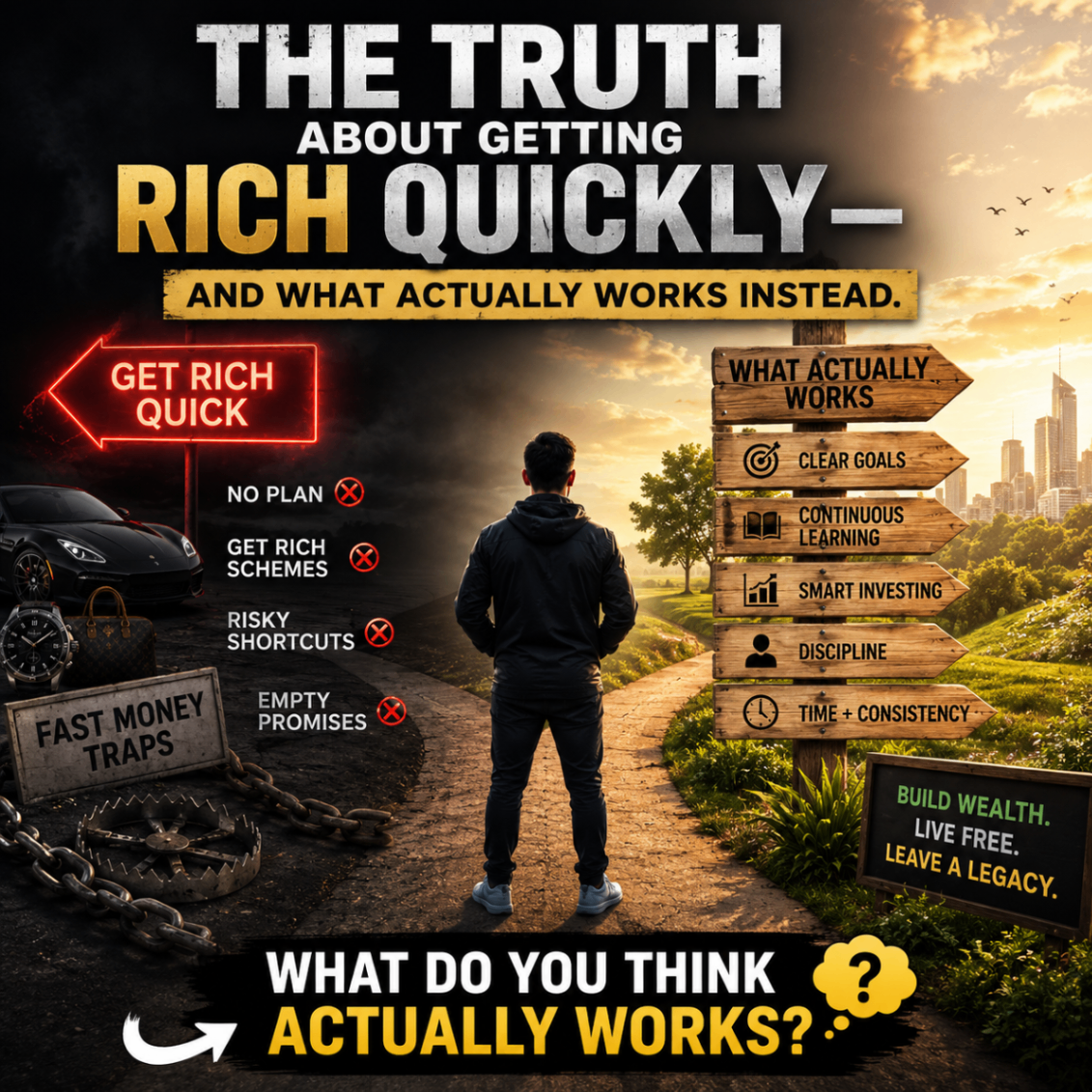 The Truth About Getting Rich Quickly — vs What Works